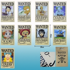 海盗王9张儿童版通缉令海报