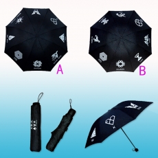 2款EXO标志黑色折叠雨伞