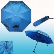 柯南蓝色折叠雨伞