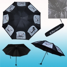 舰队黑色折叠雨伞