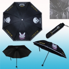守望先锋黑色折叠雨伞