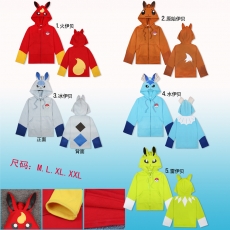 5款宠物小精灵伊贝造型COS拉链卫衣