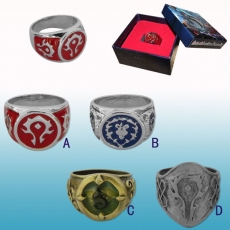 4款魔兽标志盒装戒指
