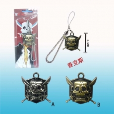 2色海盗王香克斯骷髅头标志机绳