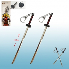 死侍与金刚狼双刀武器挂扣