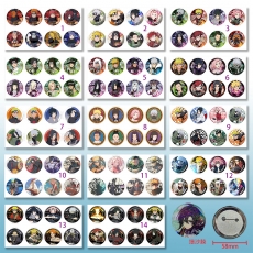 14款火影58mm8个装细沙膜胸针