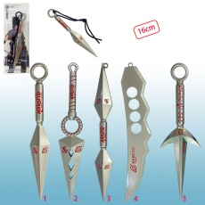 5款火影16cm枪白色卡装武器(黑绳)