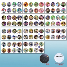 11款JOJO的奇妙冒险58mm8个装布纹胸针