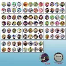 11款JOJO的奇妙冒险58mm8个装细沙膜胸针