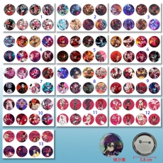 13款地狱客栈58mm8个装细沙膜胸针