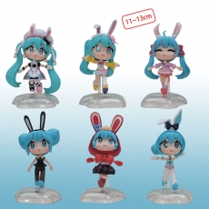 6款初音兔耳奔跑公仔