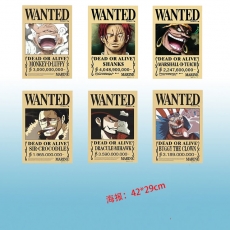 海盗王6张新四皇十字公会通缉令海报