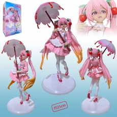 樱花初音撑伞盒装手办